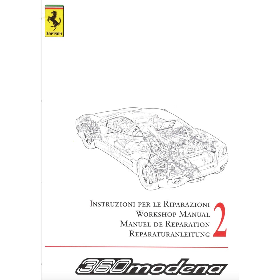 Ferrari 360 MODENA F131 2000-2004 Full Manual Set – Repair & Maintenance Manual - page 7