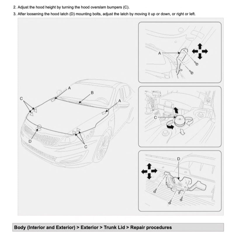 Kia OPTIMA K5 TF 2010-2015 Full Manual Set – Repair & Maintenance Manual - page 5