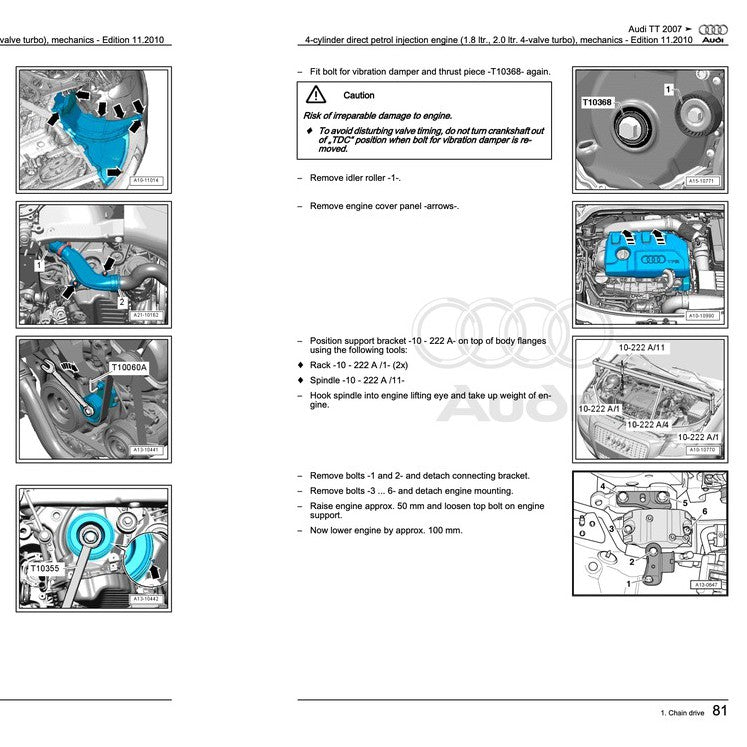 Audi TT MK2 2007-2014 Full Manual Set – Workshop Repair Service Manual - page 6