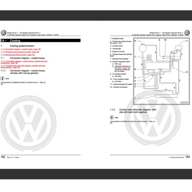 VW NEW BEETLE A5 2012-2019 Full Manual Set – Repair & Maintenance Manual - page 6