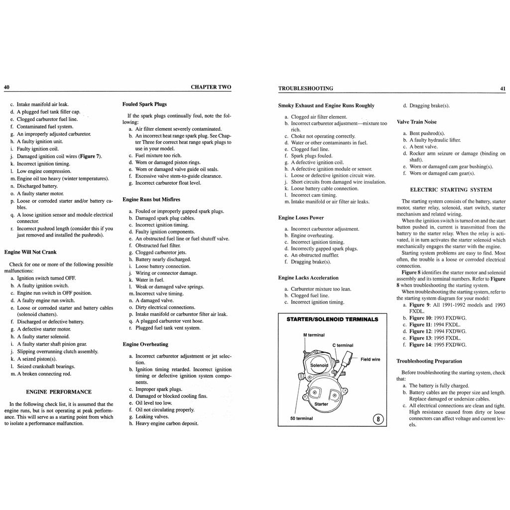 HARLEY DAVIDSON FXD DYNA GLIDE 1991-1998 Full Manual Set – Repair & Maintenance Manual and Spare Parts Catalog - CLYMER - page 2