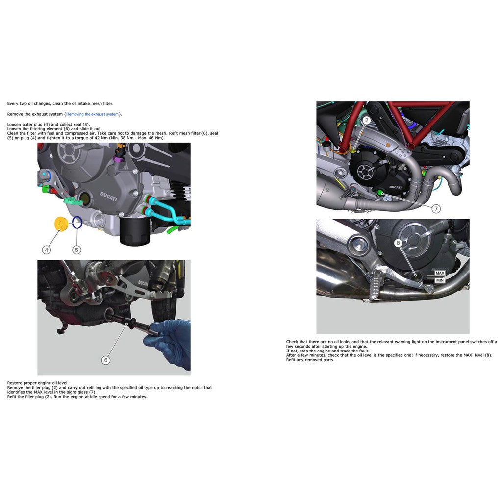 Ducati SCRAMBLER 800 2015-2018 Full Manual Set – Service Repair Workshop Manual and Spare Parts Catalog and User Handbook - page 6