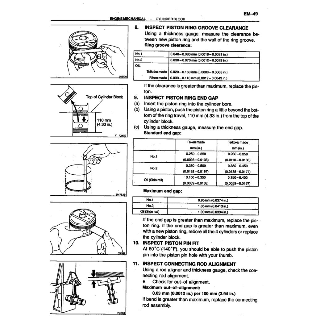 4AGE Toyota Engine 4A-GE 20V Full Manual Set – "BLACKTOP" Repair & Maintenance Manual and Diagnostic Manual and Wiring DIAGRAMS/ECU PINOUTS - page 4