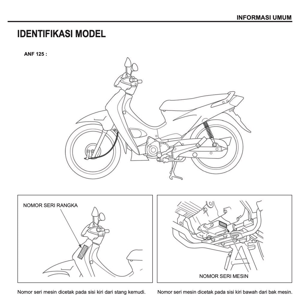 Honda WAVE 125 2002+ Full Manual Set – Repair & Maintenance Manual / BUKU PEDOMAN REPARASI - page 2