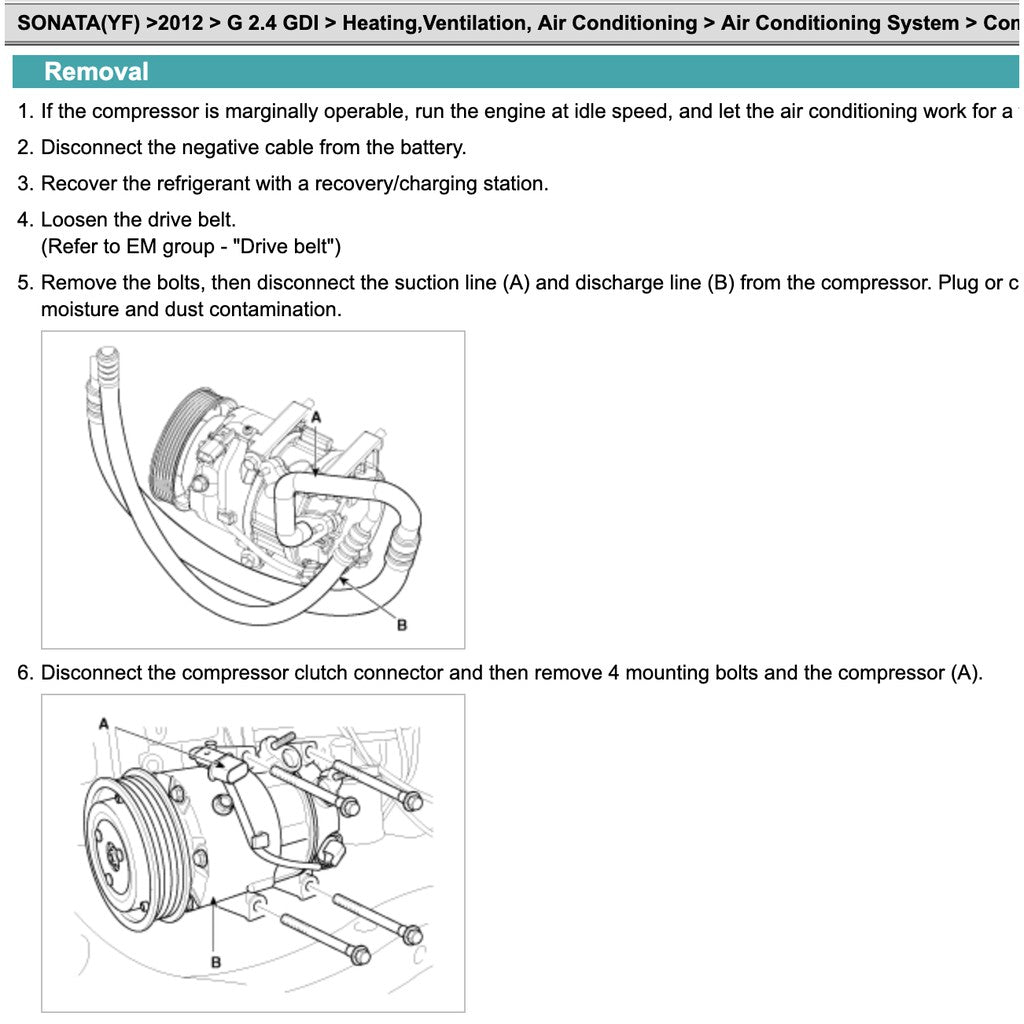 SONATA Hyundai SONATA i45 YF 2010-2015 Full Manual Set – Repair & Maintenance Manual - page 5