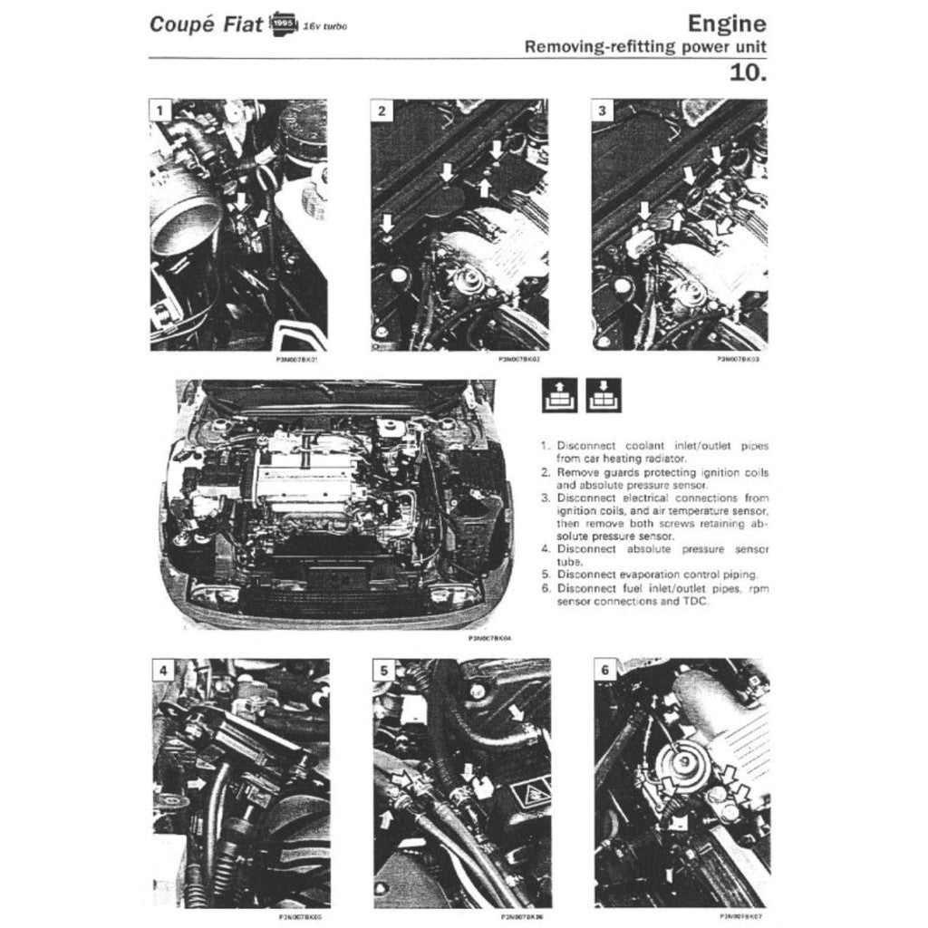 COUPE Fiat COUPE 175 1993-2000 Full Manual Set – Repair & Maintenance Manual and OWNER's Handbook - page 4