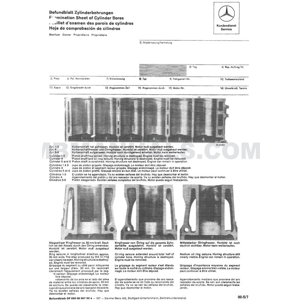 Mercedes-Benz Engine M114 & M130 1967-1976 Full Manual Set – Repair & Maintenance Manual - page 4