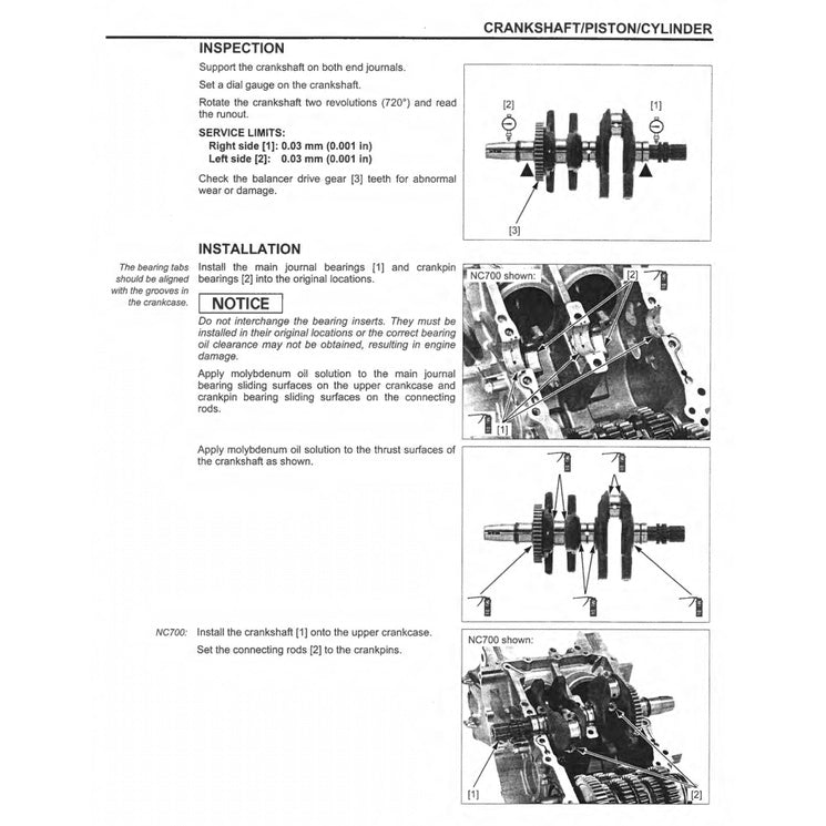 Honda NC700X/A/D / NC750X/A/D 2012-2024 Full Manual Set – Repair & Maintenance Manual and Spare Parts Catalog and User Handbook - page 6