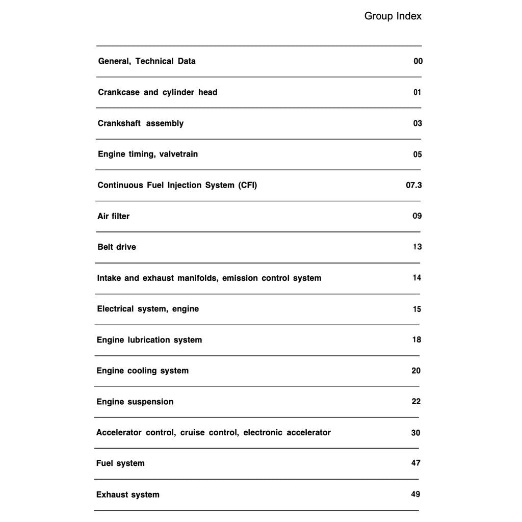 Mercedes-Benz M102 Engine 1.8–2.5 L 8V-16V 1980–1996 Full Manual Set – Repair & Maintenance Manual - page 9