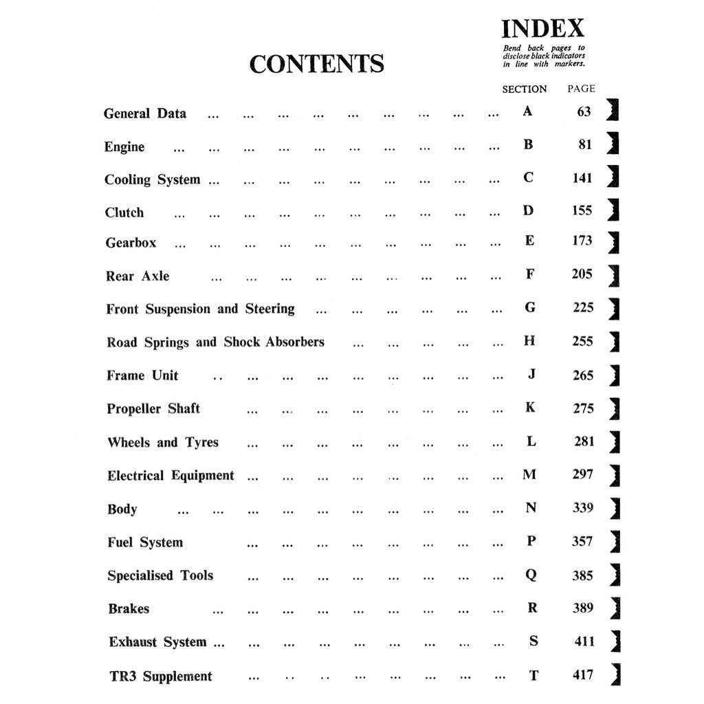 [CLASSIC] Triumph TR 2/3/3A 1953-1962 Full Manual Set – Repair & Maintenance Manual - page 3