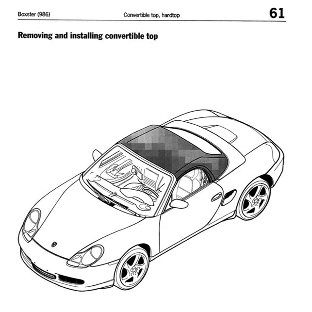 Porsche 986 1997-2004 Full Manual Set – Convertible Top Service Repair Manual - page 2