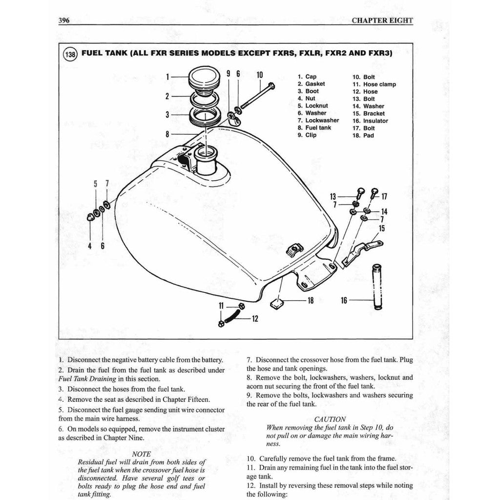 HARLEY DAVIDSON TOURING MODELS 1984-1998 Full Manual Set – Repair & Maintenance Manual and Spare Parts Catalog - page 13