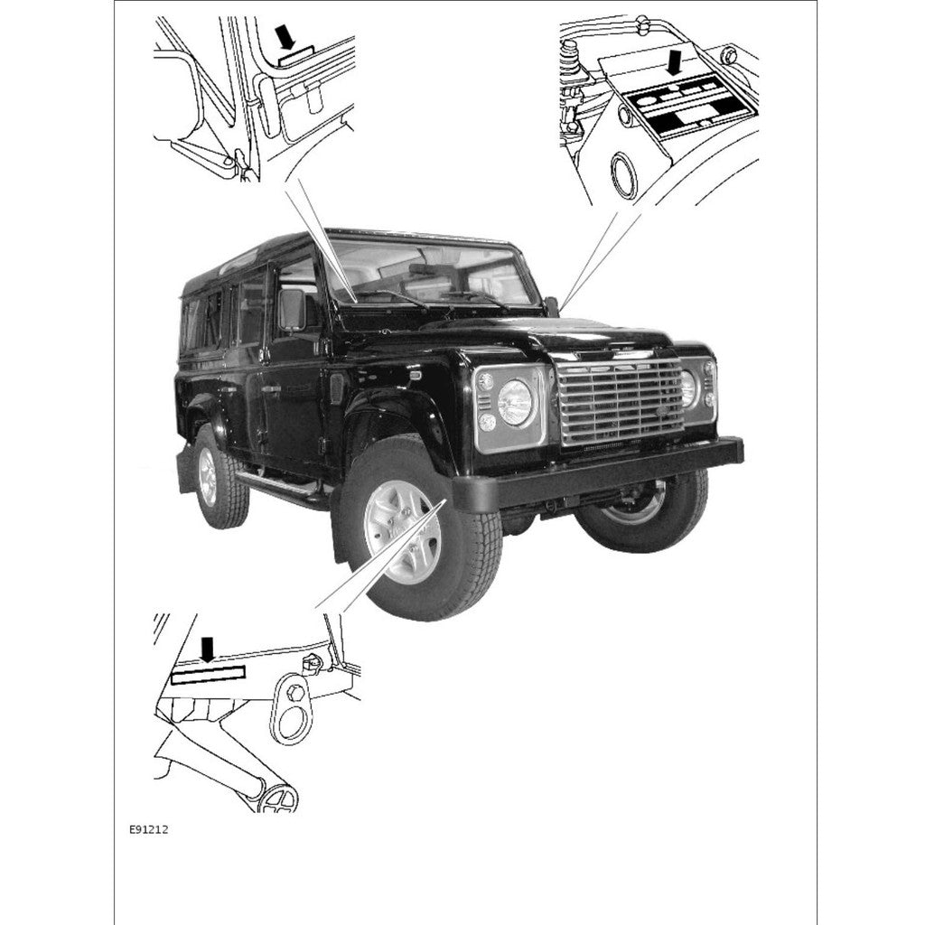 Land Rover DEFENDER 90/110/130 2007-2011 Service Repair Workshop Manual - page 2
