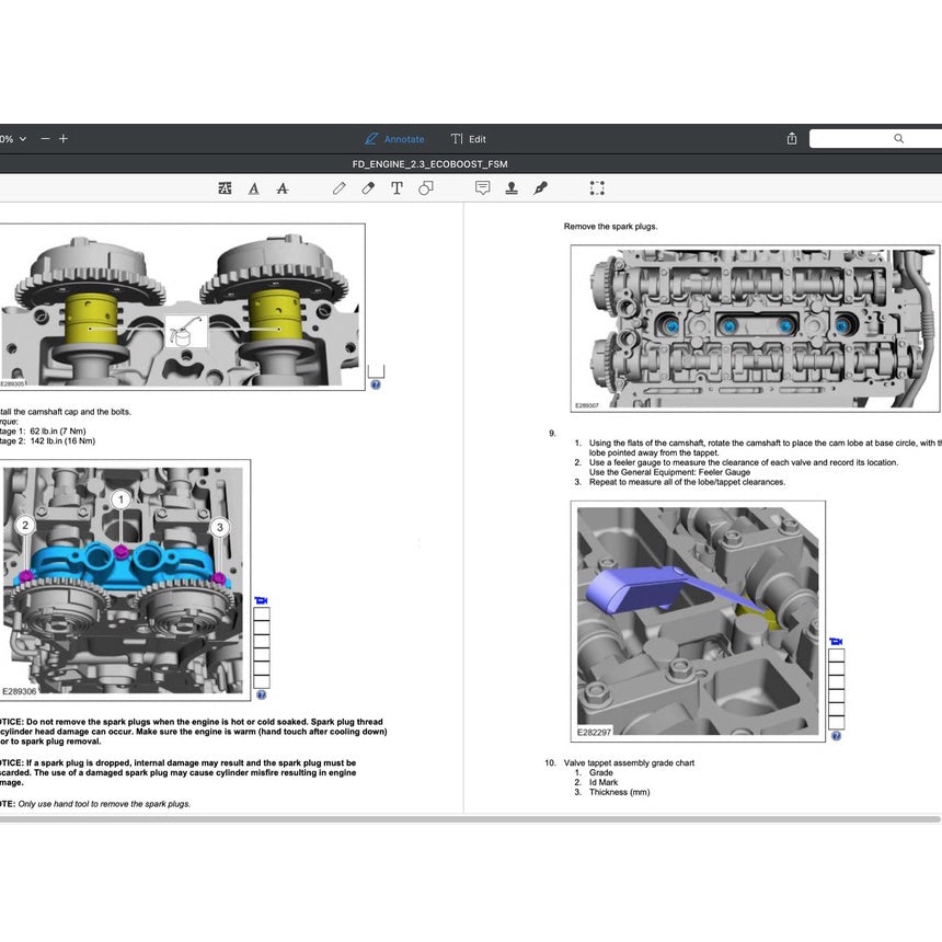 Ford 2.3L ECOBOOST Engine Workshop Repair Manual - Ford Ranger/ Ford Mustang/ Ford Focus RS - page 6