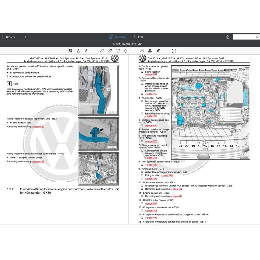 VW TOURAN II 5T 2016-2020 Full Manual Set – Repair & Maintenance Manual - page 5