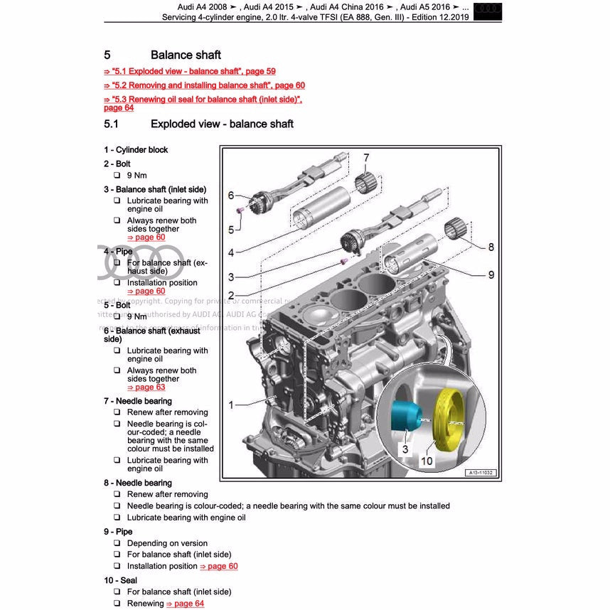 Audi A4 B8 2008-2016 Full Manual Set – Repair & Maintenance Manual - page 2