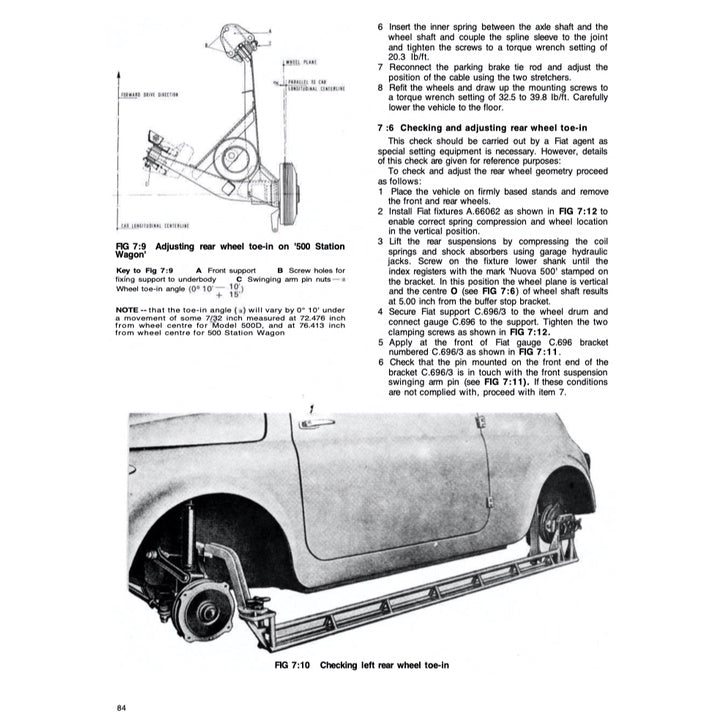 Fiat 500 D/F/L 1957-1974 Full Manual Set – Repair & Maintenance Manual and OWNER's Manual - page 8