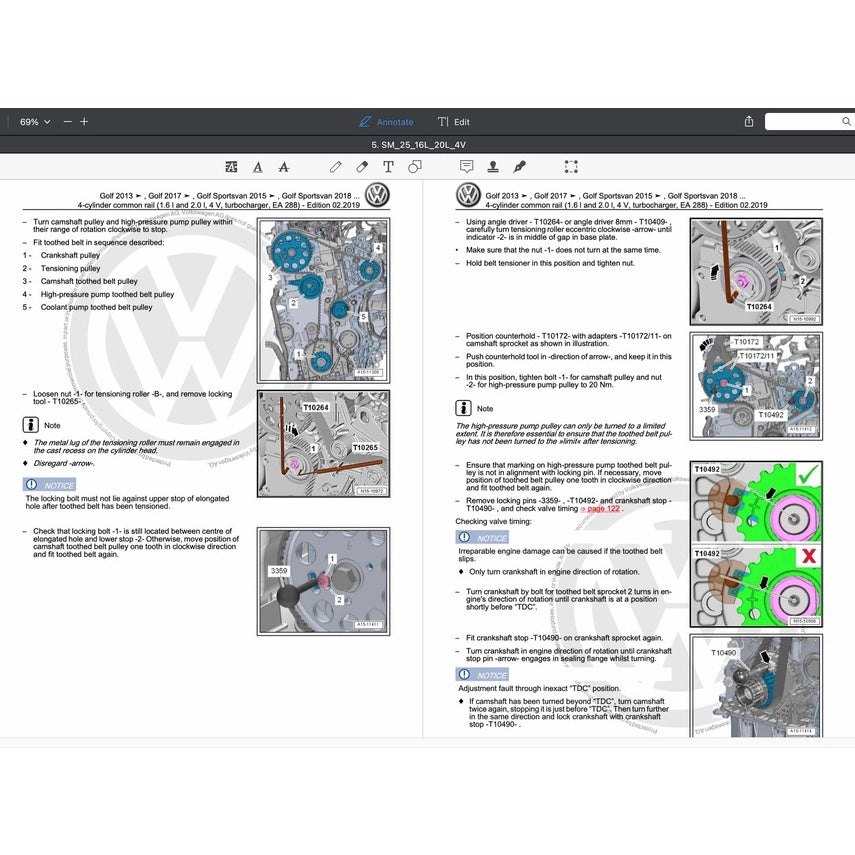 VW TOURAN II 5T 2016-2020 Full Manual Set – Repair & Maintenance Manual - page 4