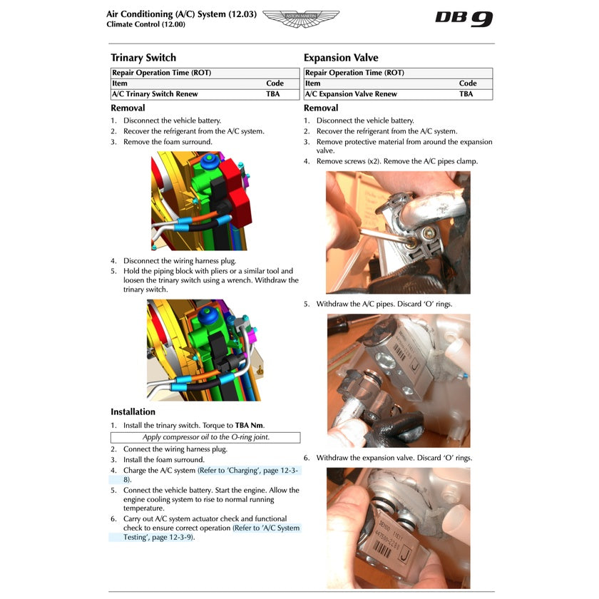 ASTON MARTIN DB9 2005-2016 Full Manual Set – Repair & Maintenance Manual - page 6