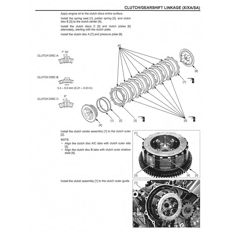 Honda NC700X/A/D / NC750X/A/D 2012-2024 Full Manual Set – Repair & Maintenance Manual and Spare Parts Catalog and User Handbook - page 7