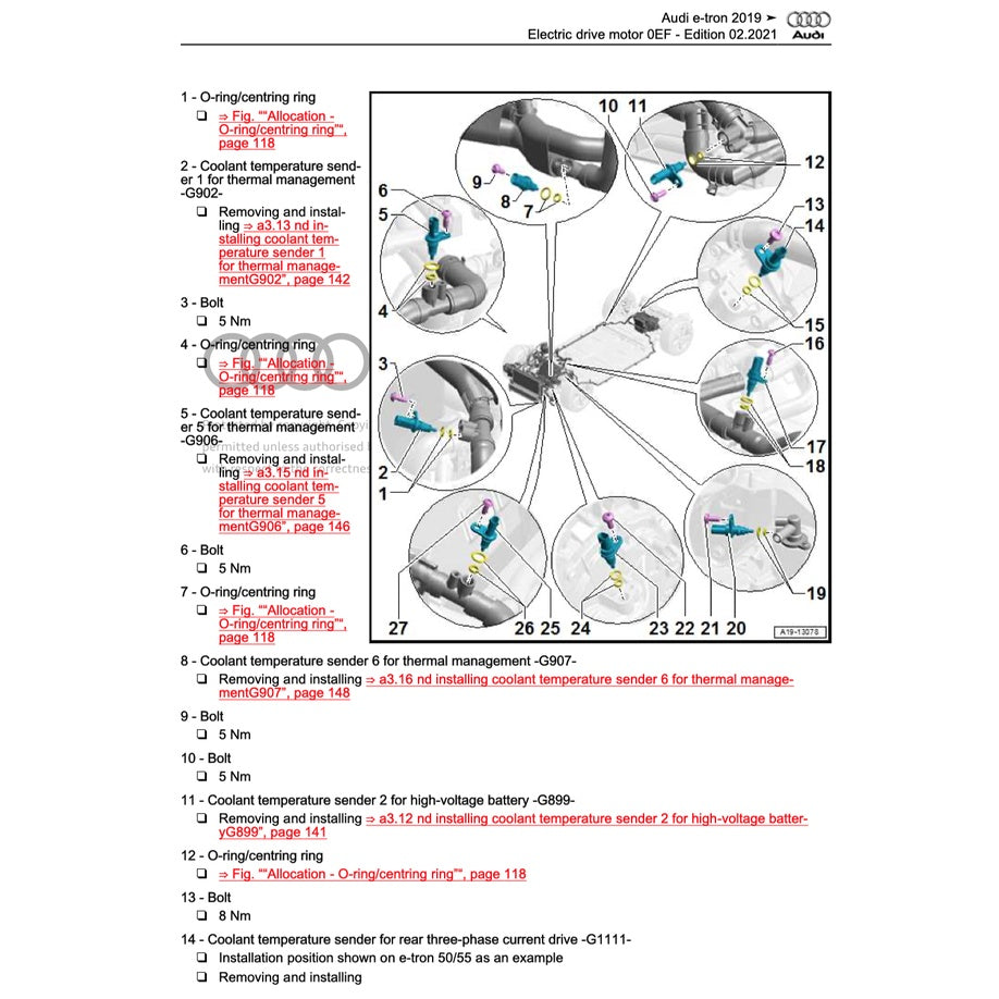 Audi e-tron EV 2019+ Full Manual Set – Repair & Maintenance Manual - page 7