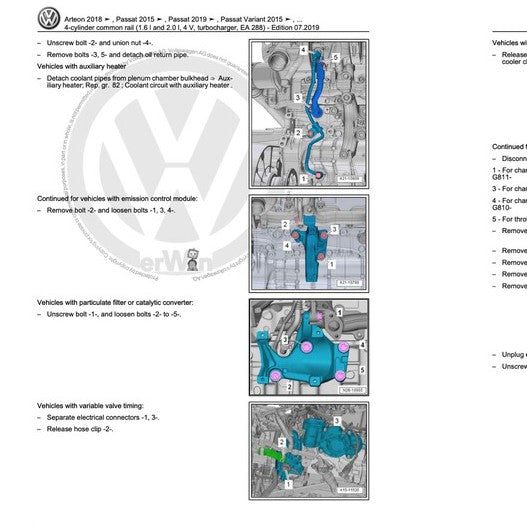 VW PASSAT B7 2011-2015 Full Manual Set – Repair & Maintenance Manual - page 4