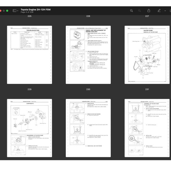 [CLASSIC] Toyota "H" Series Engine 1975-1988 Full Manual Set – Repair Manual - page 6