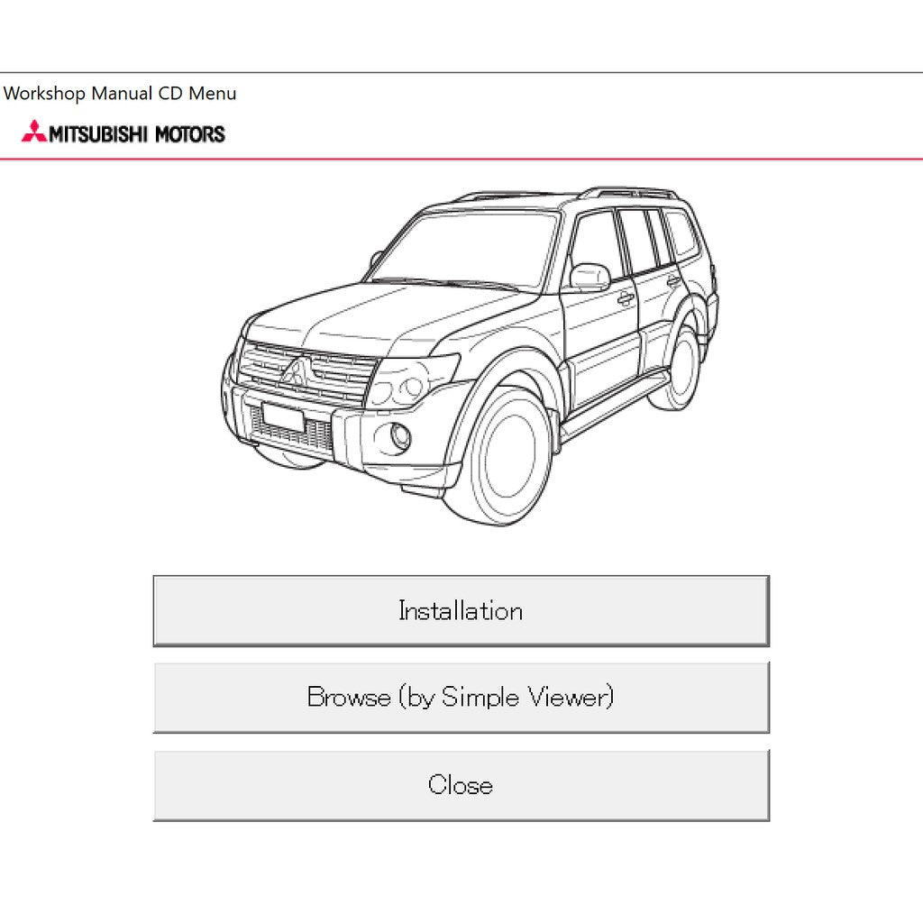 Mitsubishi PAJERO IV V80/V90 2006-2021 Full Manual Set – Repair & Maintenance Manual - page 12