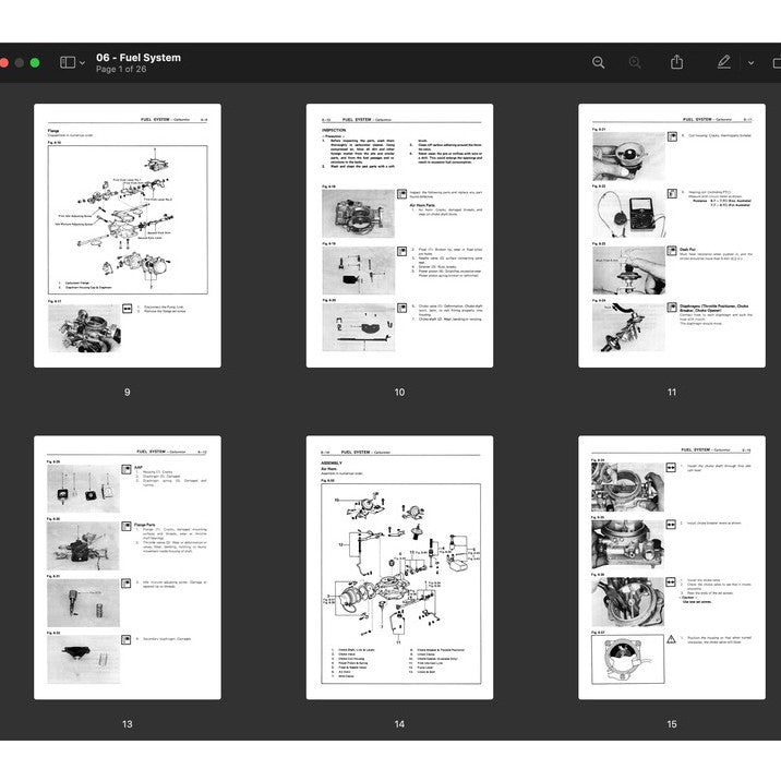 [CLASSIC] Toyota "4M" Engine 1977-1986 Full Manual Set – Repair Manual - page 7
