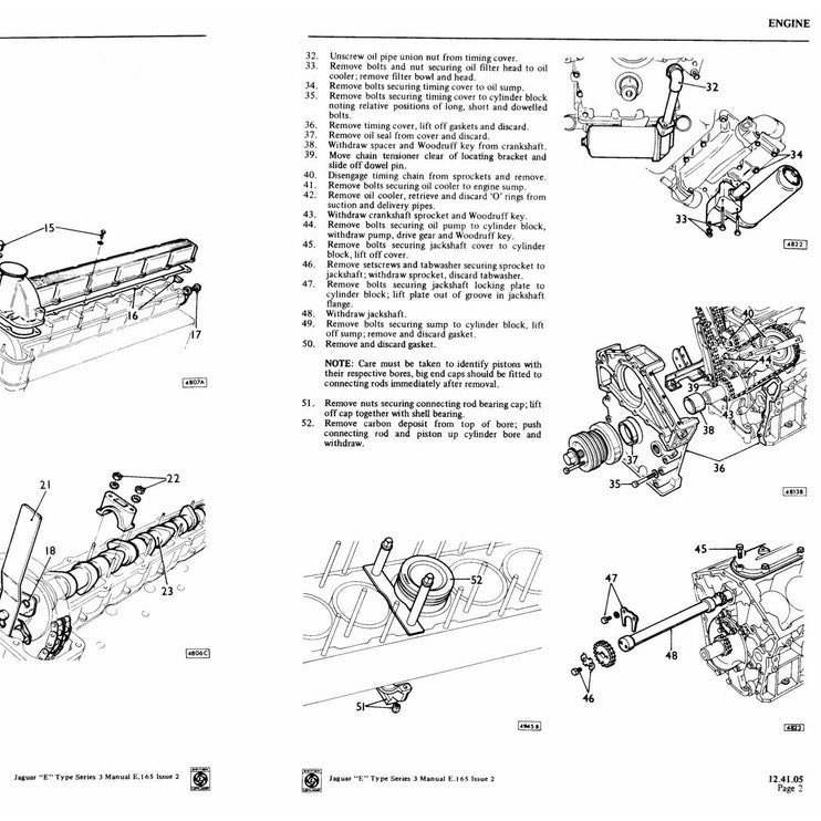 Jaguar E-TYPE V12 1961-1975 Full Manual Set – Workshop Repair Service Manual - page 6