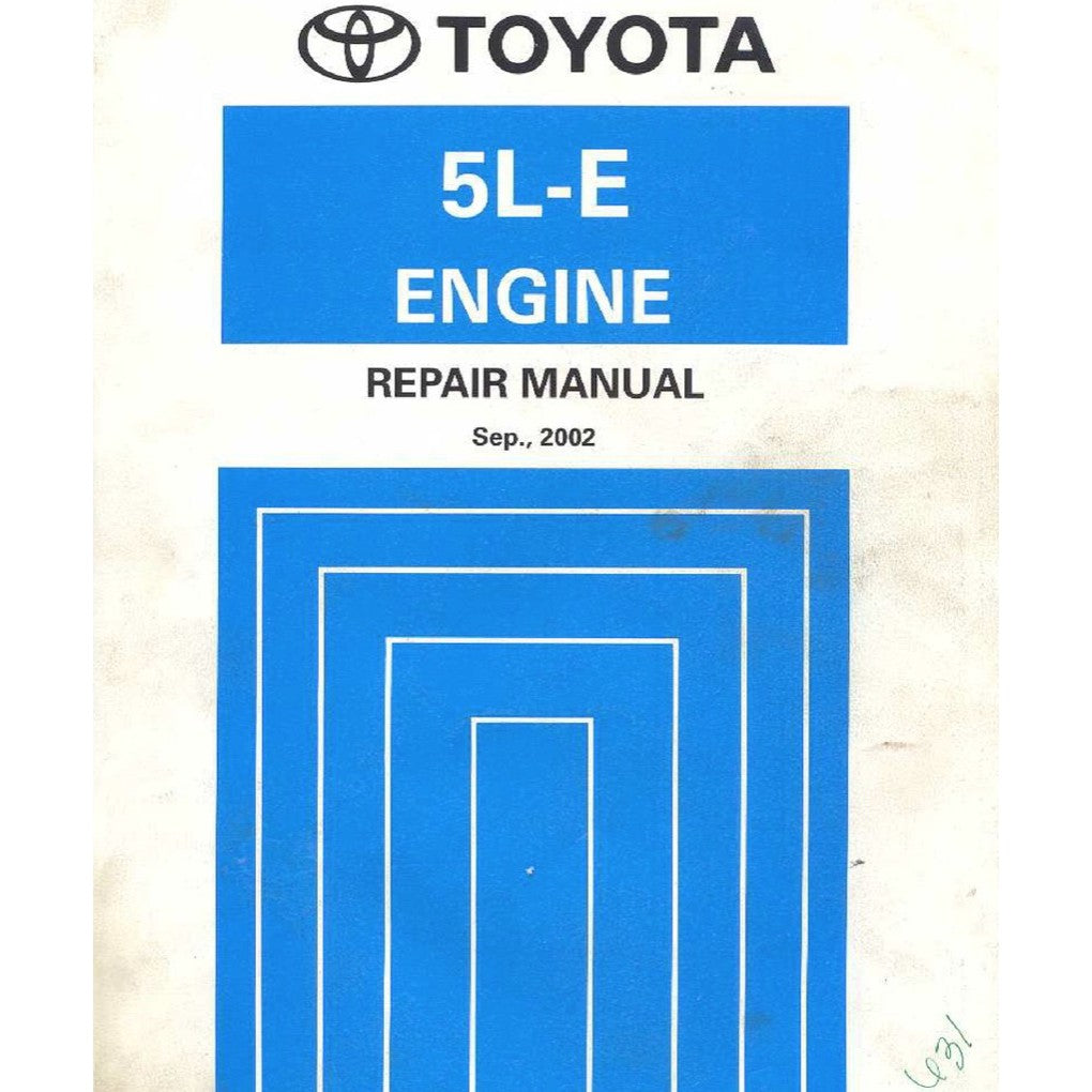 Toyota Engine 5L-E Service Repair Workshop Manual HILUX/LAND CRUISER/HIACE/FORTUNER - page 2