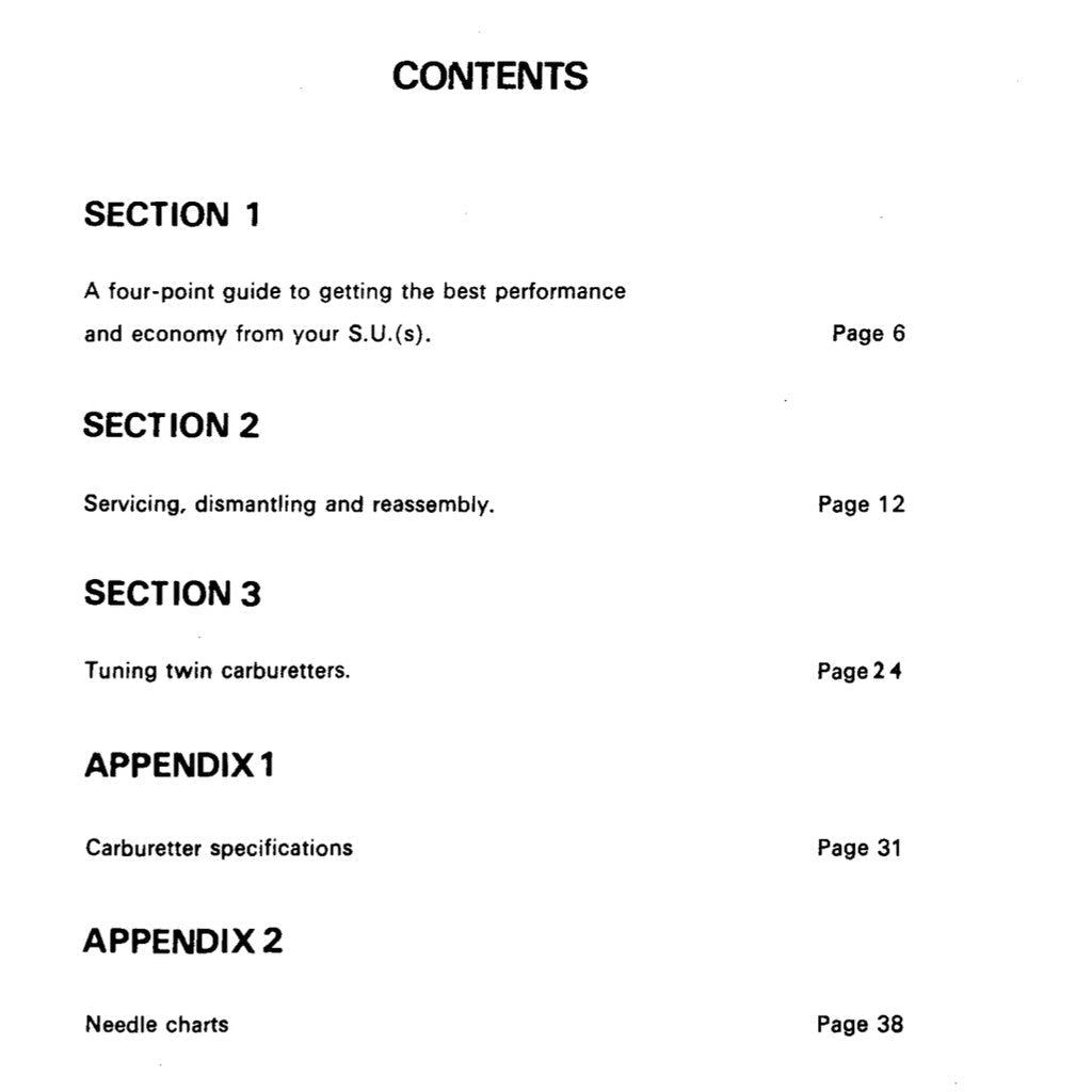 [CLASSIC] TWIN "SU" CARBURETTOR TUNING Manuals / MINI / AUSTIN / MORRIS / MG / Triumph / Jaguar / Volvo - page 4