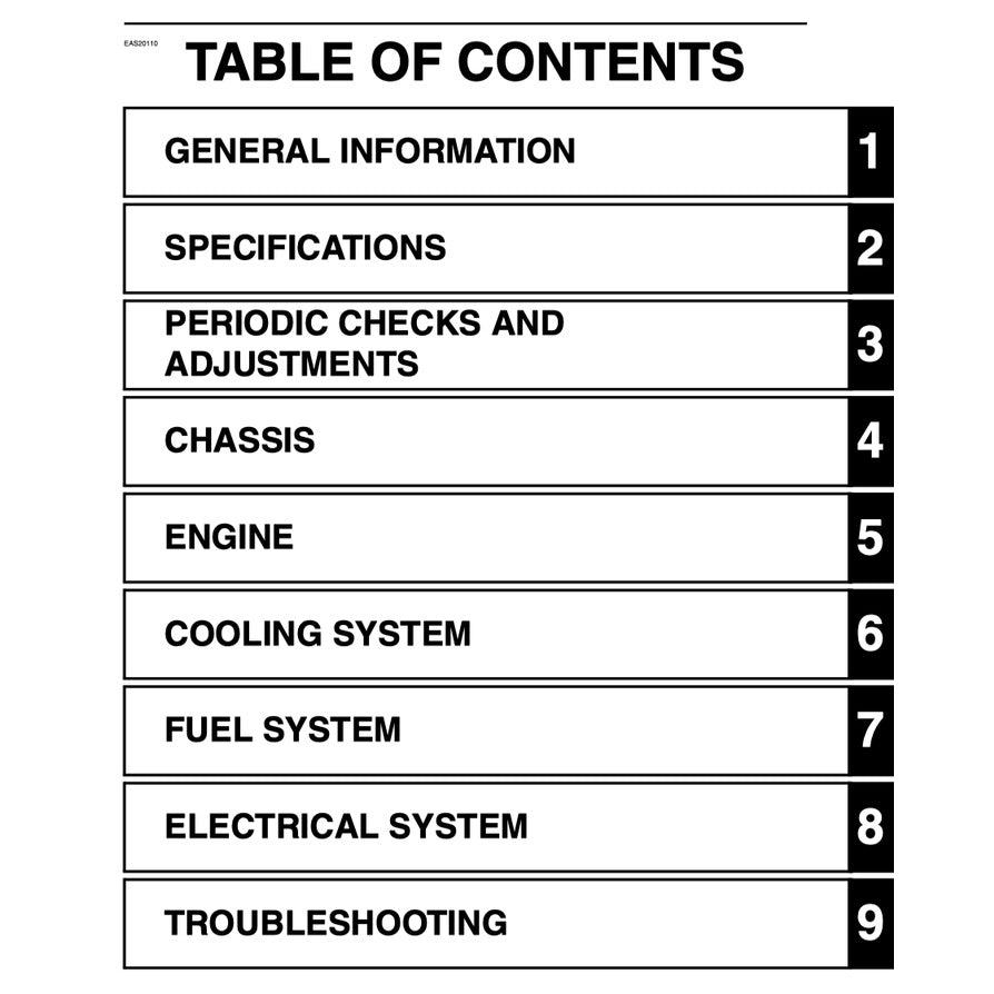 Yamaha YZF-R6 2008-2015 Full Manual Set – Repair & Maintenance Manual and Spare Parts Catalog and User Handbook - page 2