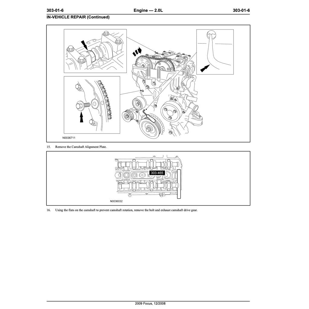 Ford DURATEC 2.0L Engine Workshop Manual - page 8