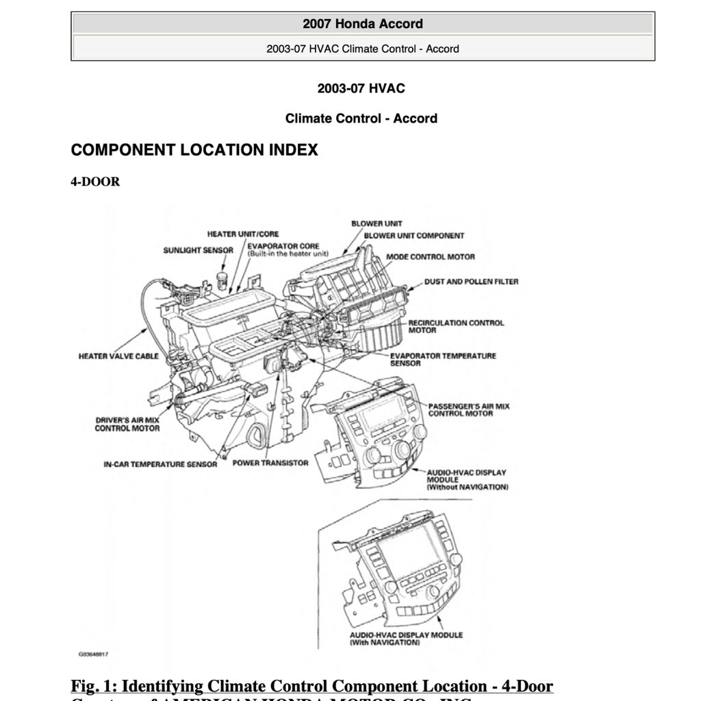 Honda ACCORD 7 CL 2003-2008 Full Manual Set – Repair & Maintenance Manual - page 6
