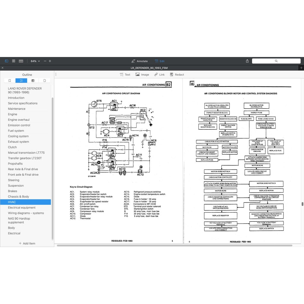Land Rover DEFENDER 90 1993-1996 Full Manual Set – Repair & Maintenance Manual - page 7