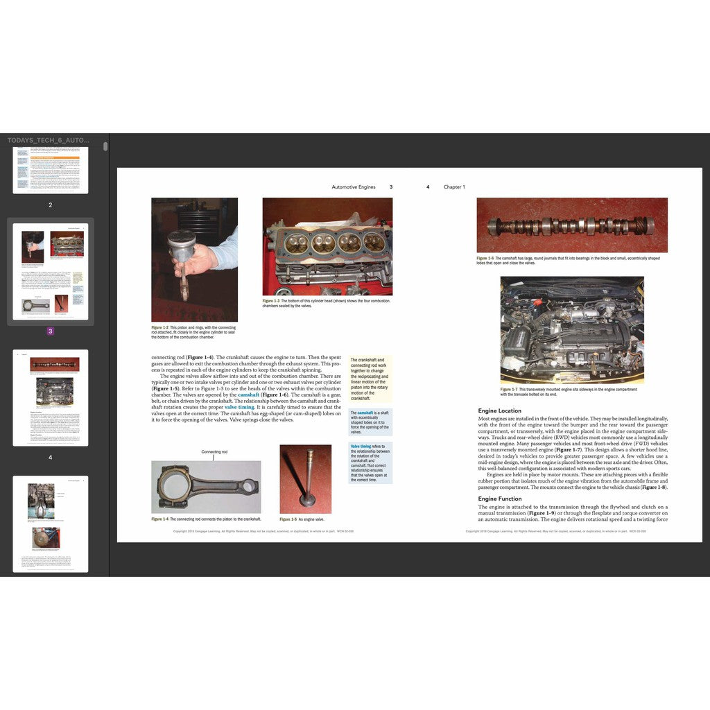 TODAY'S TECHNICIAN: AUTOMOTIVE Engine Repair & REBUILDING - TRAINING & Workshop Manual - page 6