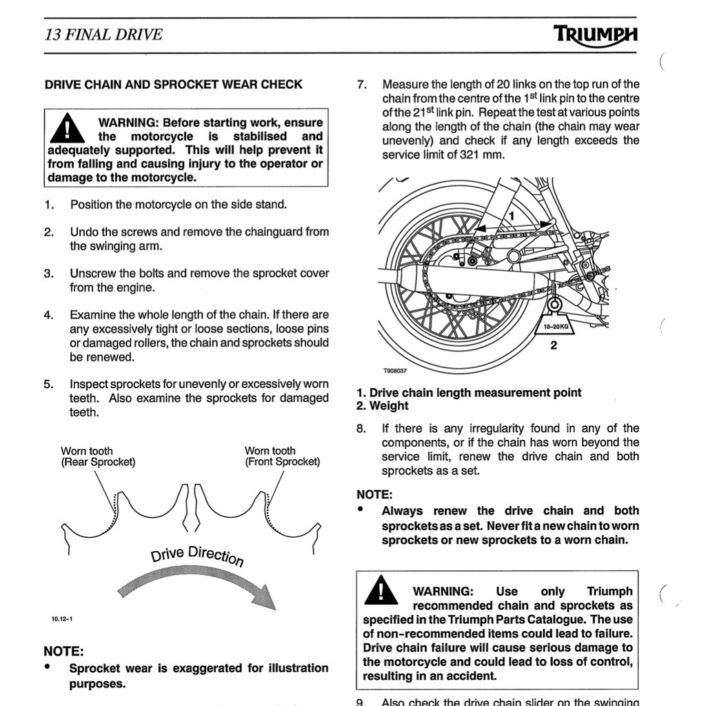 Triumph BONNEVILLE T100 /THRUXTON/SCRAMBLER/AMERICA/SPEEDMASTER 2001-2016 Full Manual Set – Repair & Maintenance Manual - page 9