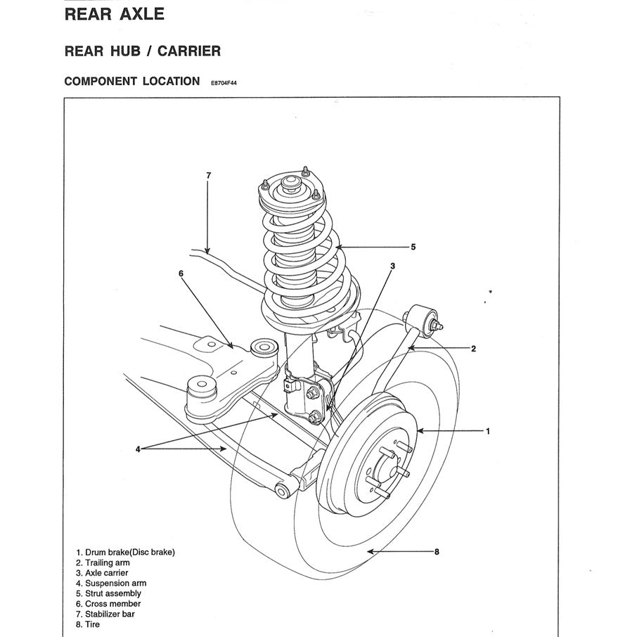 Hyundai TUCSON JM 2004-2009 Full Manual Set – Repair & Maintenance Manual - page 3