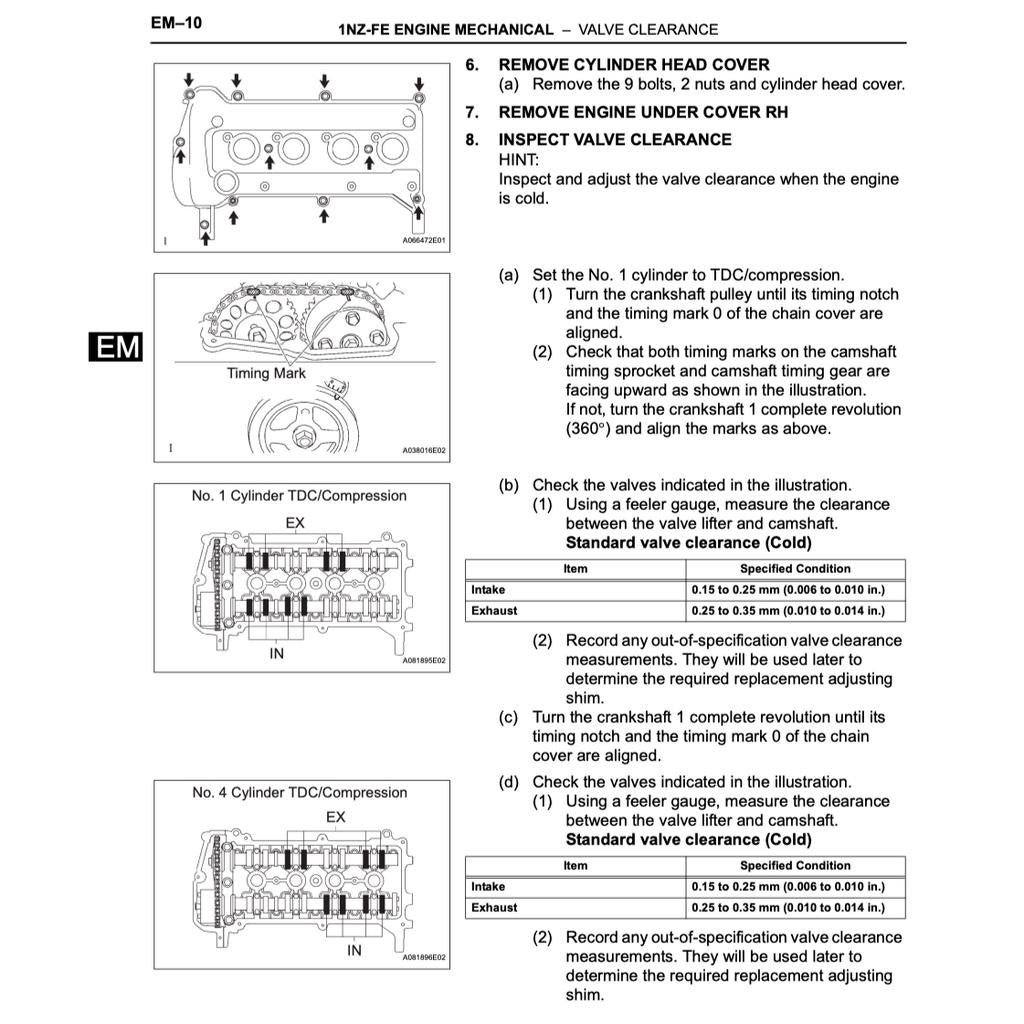 Toyota bB 2000-2005 Full Manual Set – Repair & Maintenance Manual - page 3