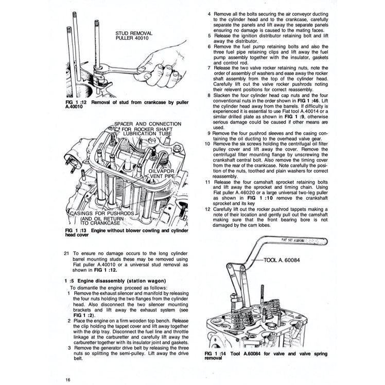 Fiat 500 D/F/L 1957-1974 Full Manual Set – Repair & Maintenance Manual and OWNER's Manual - page 3