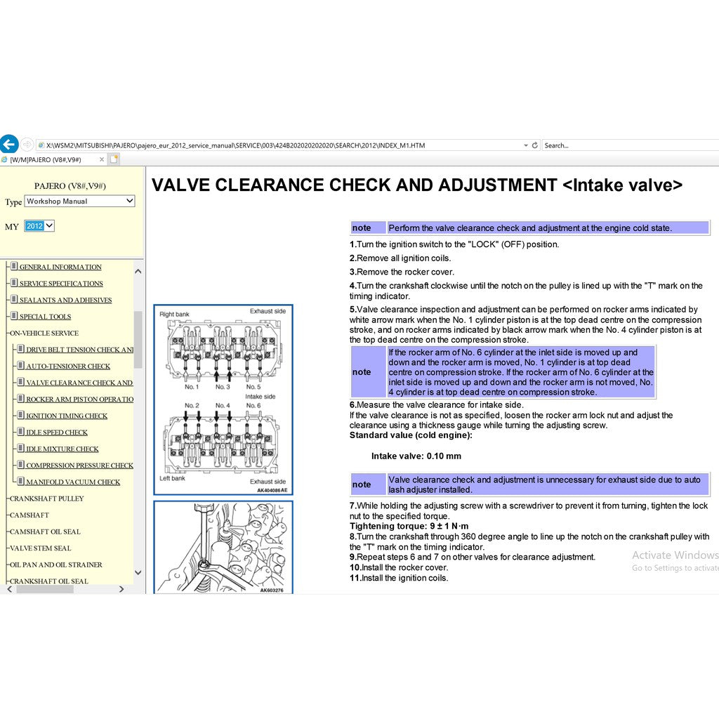 Mitsubishi PAJERO IV V80/V90 2006-2021 Full Manual Set – Repair & Maintenance Manual - page 14