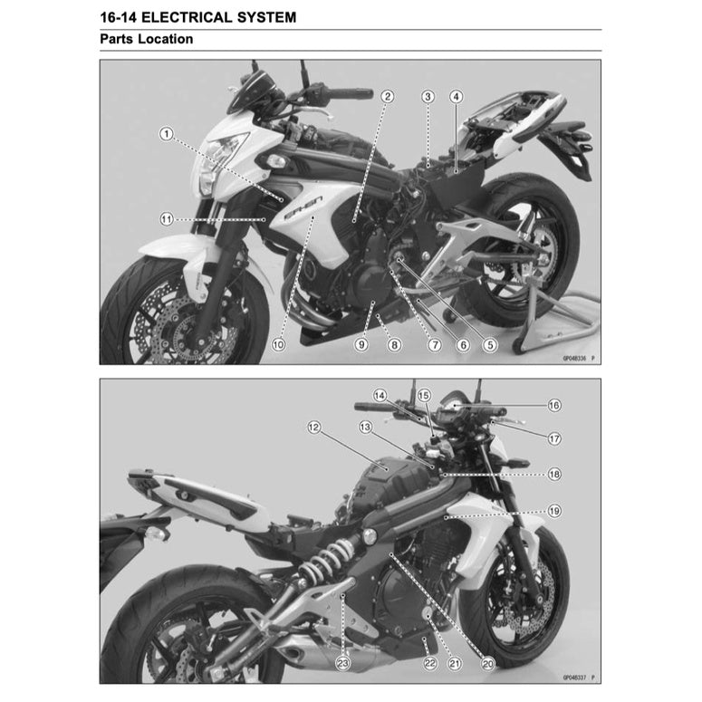 Kawasaki ER-6n ER6n 2006-2016 Full Manual Set – Repair & Maintenance Manual and Spare Parts Catalog and User Handbook - page 8