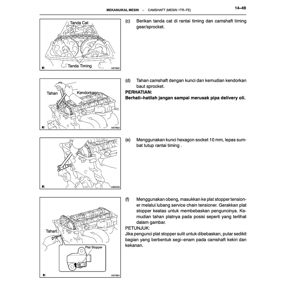 Toyota INNOVA/ KIJANG TG/AN40 2004-2015 Full Manual Set – Repair & Maintenance Manual IN BAHASA INDONESIA - page 8