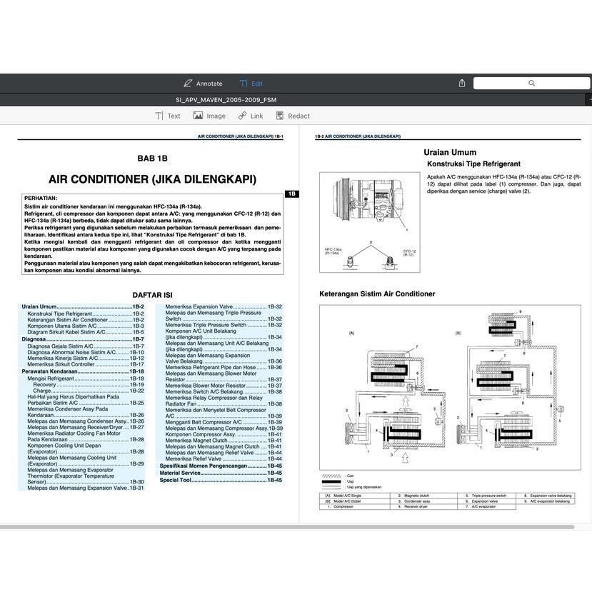 Suzuki APV 2005-2009 Full Manual Set – Repair & Maintenance Manual - BAHASA INDO VERSION - page 8