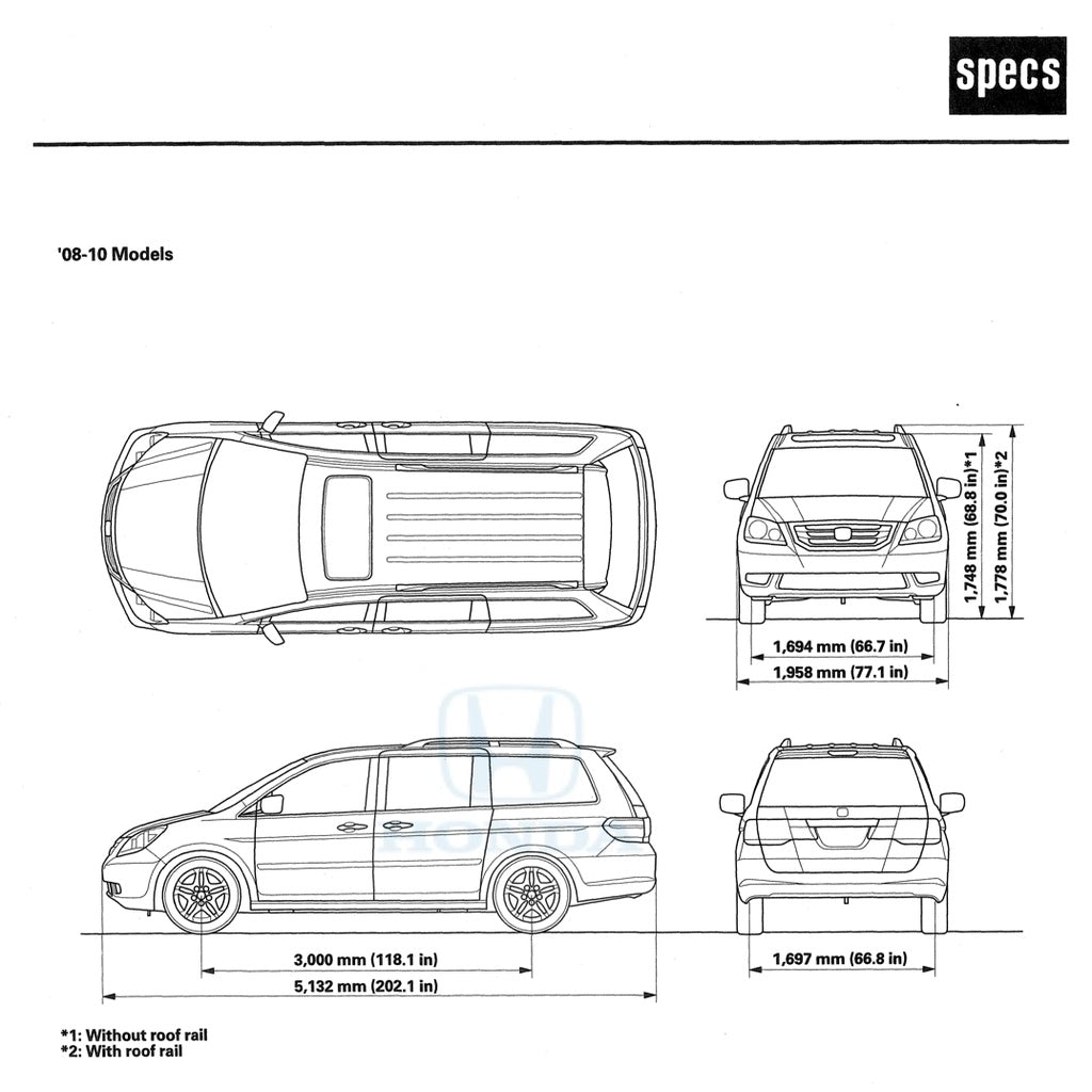 Honda ODYSSEY RL 2007-2010 Full Manual Set – Repair & Maintenance Manual - page 4