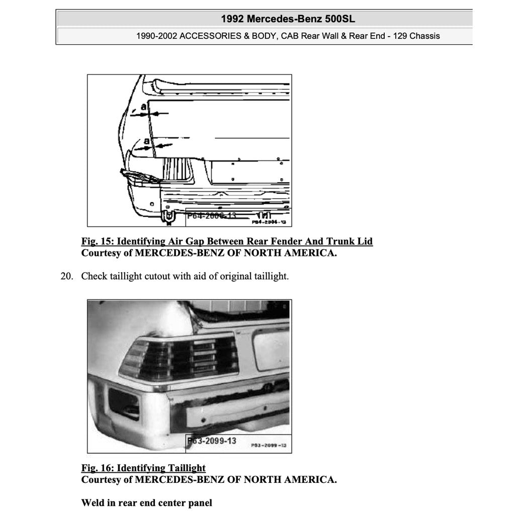 Mercedes-Benz SL-CLASS R129 1989-1998 Full Manual Set – Repair & Maintenance Manual - page 7
