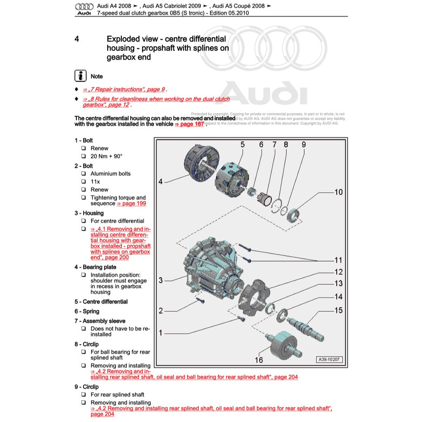 Audi A4 B8 2008-2016 Full Manual Set – Repair & Maintenance Manual - page 4