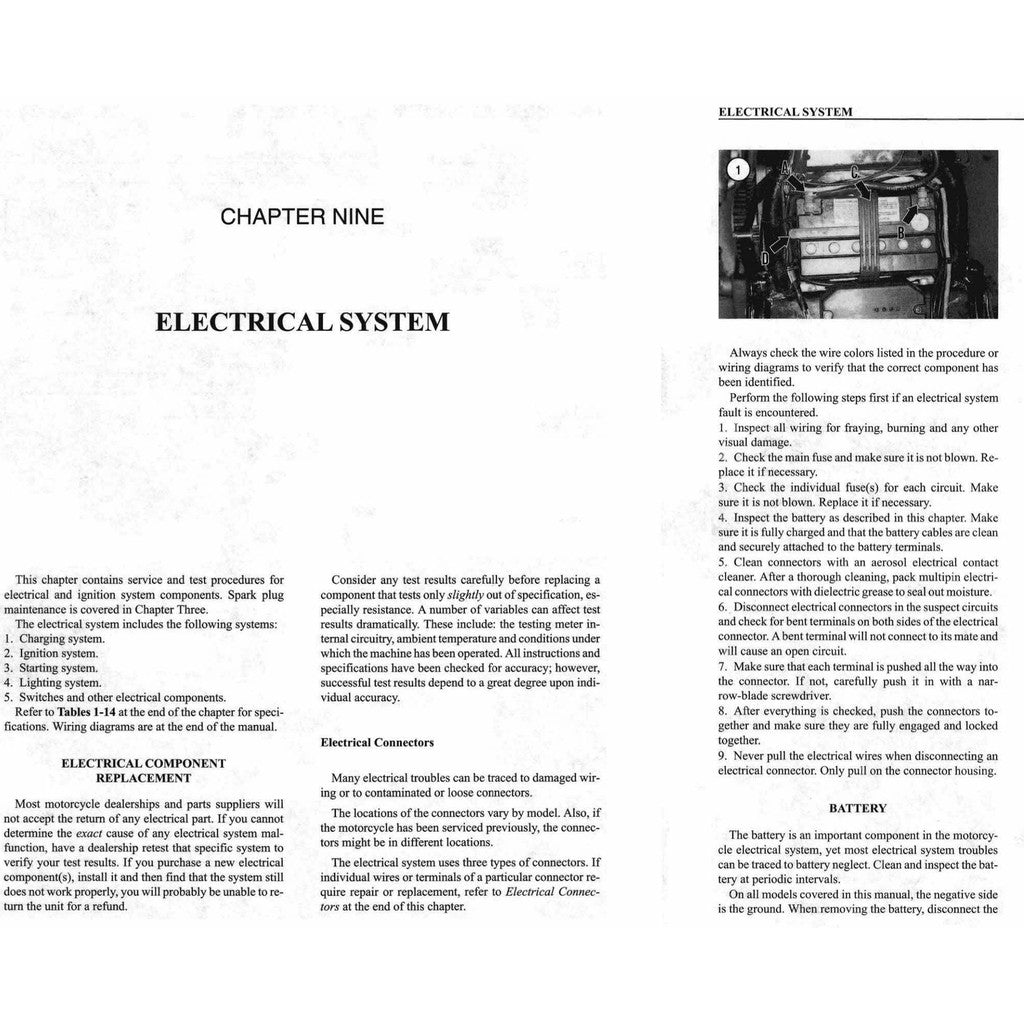 HARLEY DAVIDSON TOURING MODELS 1984-1998 Full Manual Set – Repair & Maintenance Manual and Spare Parts Catalog - page 15