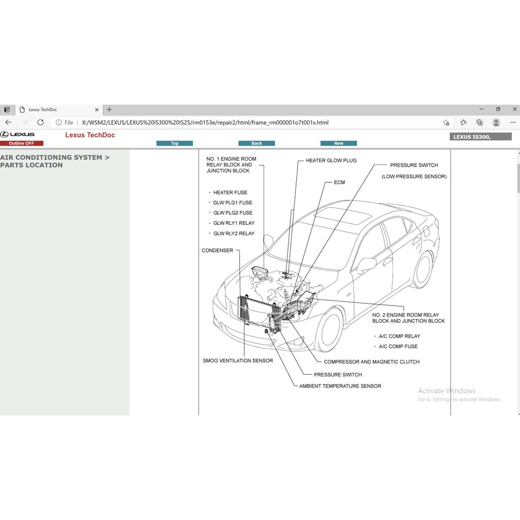 Lexus IS200/IS250/IS300/IS350 2006-2013 Full Manual Set – Repair & Maintenance Manual - page 6